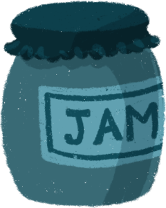 illustration of a jam jar