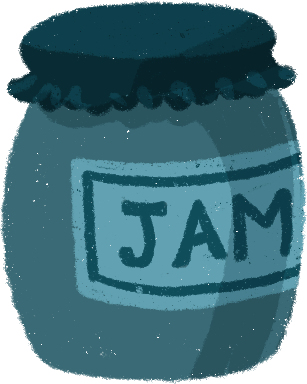 illustration of a jam jar