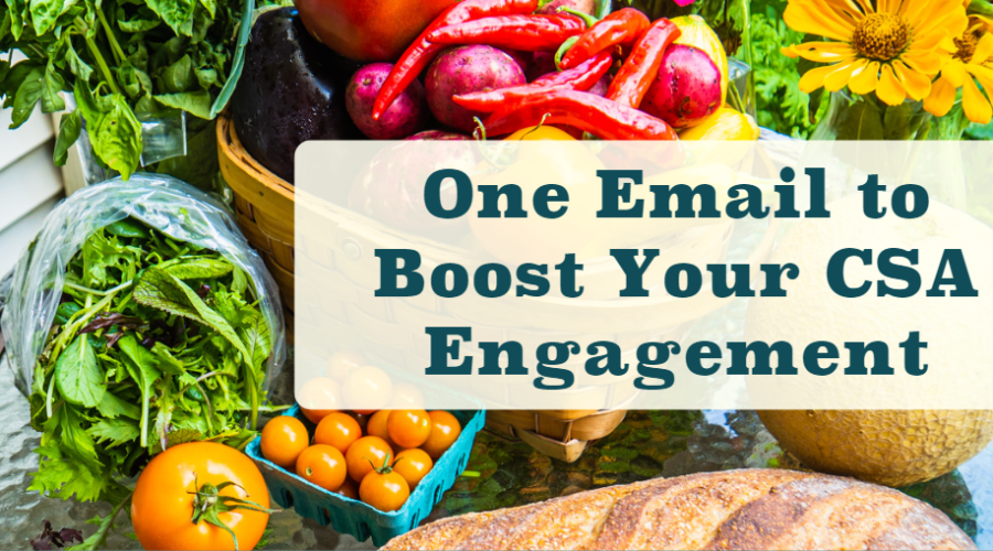 Text: One Email to Boost Your CSA Engagement