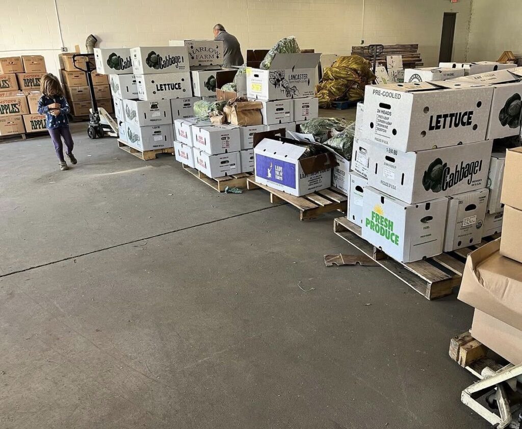 behind the scenes of a food hub selling local food to schools